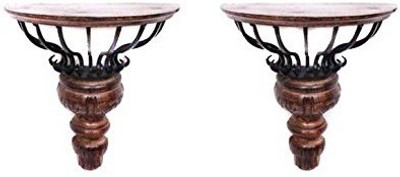 

Desi Karigar Wooden Wall Shelf(Number of Shelves - 2)