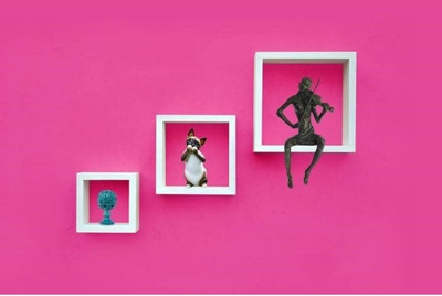 

Wooden Art & Toys MDF Wall Shelf(Number of Shelves - 3, White)