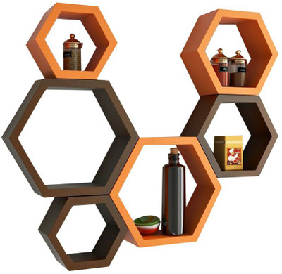 

Desi Karigar MDF Wall Shelf(Number of Shelves - 6)