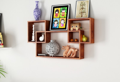 68% OFF on HOME SPARKLE Interconnected MDF (Medium Density Fiber) Wall Shelf(Number of Shelves - 8, Brown) 68% OFF on HOME SPARKLE Interconnected MDF (Medium Density Fiber) Wall Shelf(Number of Shelves - 8, Brown)