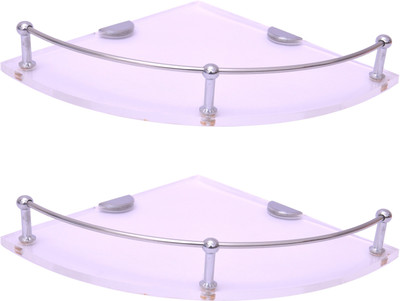 

Easyhome Furnish Acrylic Wall Shelf(Number of Shelves - 2, Clear)
