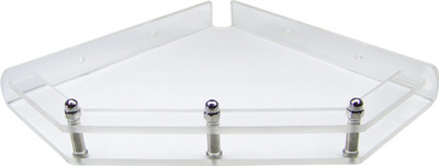 

Transtal 'Diamond' Corner 9" Acrylic Wall Shelf(Number of Shelves - 1, Clear)