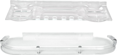 

CSM Acrylic Wall Shelf(Number of Shelves - 2, White)
