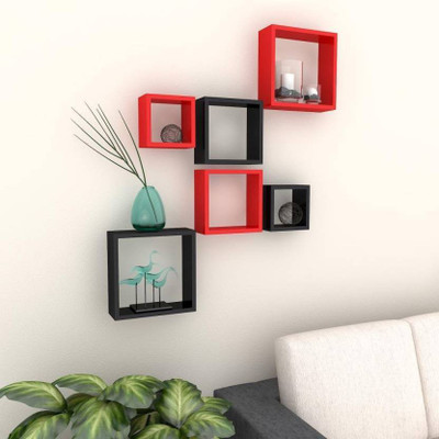 

SG Wooden Wall Shelf(Number of Shelves - 6, Multicolor)