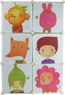 

Chrome Compartment Kids Polypropylene Wall Shelf(Number of Shelves - 6, Green)