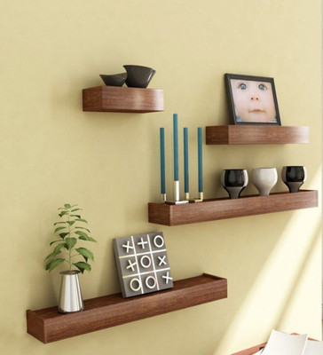 Desi Karigar MDF Wall Shelf(Number of Shelves - 4)