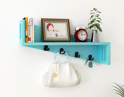 66% OFF on Home Sparkle Multipurpose Wooden Wall Shelf(Number of Shelves - 1, Blue) 66% OFF on Home Sparkle Multipurpose Wooden Wall Shelf(Number of Shelves - 1, Blue)
