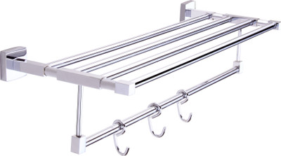 26% OFF on KRM Solitaire Brass Wall Shelf(Number of Shelves - 1, Silver)