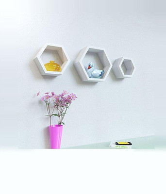 

Craftatoz MDF Wall Shelf(Number of Shelves - 3)