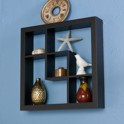 

The New Look Wooden Wall Shelf(Number of Shelves - 5, Black)