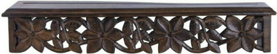 

MartCrown Wooden Wall Shelf(Number of Shelves - 1, Brown)
