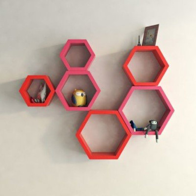 

Desi Karigar MDF Wall Shelf(Number of Shelves - 6)