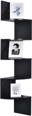 

Encore Decor MDF Wall Shelf(Number of Shelves - 5, Black)