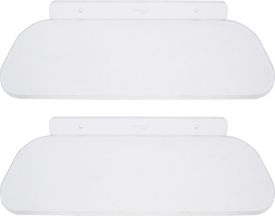 

Transtal 2 pc. 'O Lean' 12" Acrylic Wall Shelf(Number of Shelves - 1, Clear)