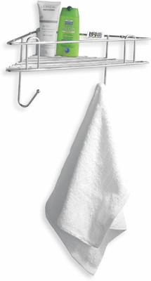 

Home Care Stainless Steel Wall Shelf(Number of Shelves - 1, Silver)