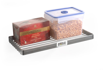 

Home Care Stainless Steel Wall Shelf(Number of Shelves - 1, Silver)