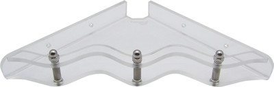 

Transtal 'Wave' Corner 8" Acrylic Wall Shelf(Number of Shelves - 1, Clear)