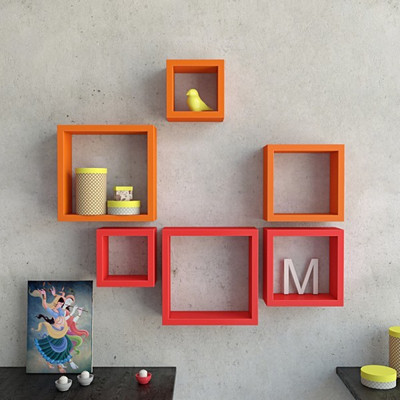 

Desi Karigar MDF Wall Shelf(Number of Shelves - 6)