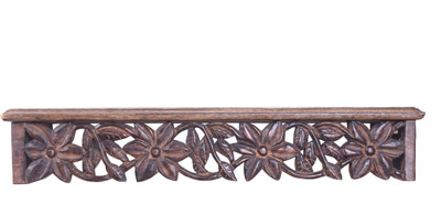 MyWoodKart Wooden Wall Shelf(Number of Shelves - 1, Brown)