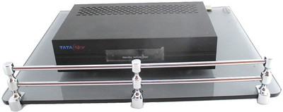 

RoyaL Indian Craft Brass Bracket RIC388 Royal Black Multi-Purpose Set Top Box/Speaker Glass Wall Shelf(Number of Shelves - 1, Black)