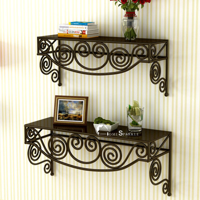 53% OFF on HOME SPARKLE Iron Wall Shelf(Number of Shelves - 2, Brown) 53% OFF on HOME SPARKLE Iron Wall Shelf(Number of Shelves - 2, Brown)