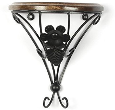 

Desi Karigar Wooden, Iron Wall Shelf(Number of Shelves - 1)