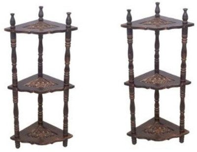 

Onlineshoppee Wooden Wall Shelf(Number of Shelves - 6, Brown)