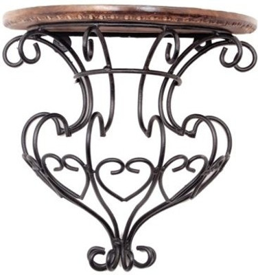 

Desi Karigar Wooden, Iron Wall Shelf(Number of Shelves - 1)
