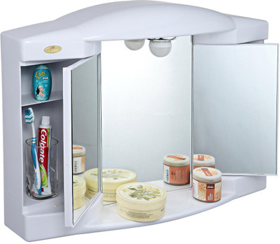 

U-Pro U-PRO Bathtoom Cabinet (White) Plastic Wall Shelf(Number of Shelves - 1, White)