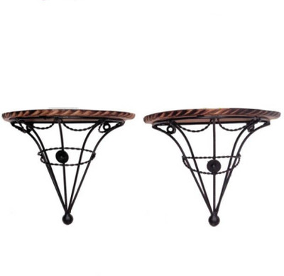 

VAS Collection Home Wooden, Iron Wall Shelf(Number of Shelves - 2, Brown)