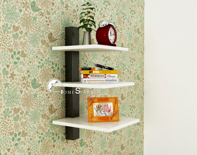 HOME SPARKLE Three Tier Iron Wall Shelf(Number of Shelves - 3, Multicolor)