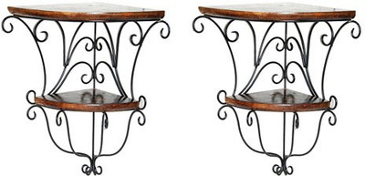 

Acme Production Iron Wall Shelf(Number of Shelves - 2, Brown)