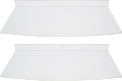 

Transtal 2 pc. 'Super Lean' Corner 15" Acrylic Wall Shelf(Number of Shelves - 1, Clear)