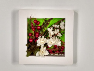 

Bengal Blooms Wall hanging small Plastic Wall Shelf(Number of Shelves - 1, Multicolor)