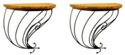 

Desi Karigar Wooden, Iron Wall Shelf(Number of Shelves - 2)