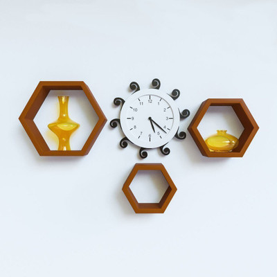 

SG Wooden Wall Shelf(Number of Shelves - 3, Multicolor)