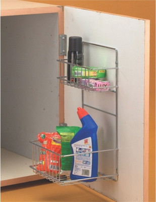 Vinay detergent holder Stainless Steel Wall Shelf(Number of Shelves - 2, Steel)