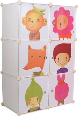 

Chrome Compartment Kids Polypropylene Wall Shelf(Number of Shelves - 6, White)