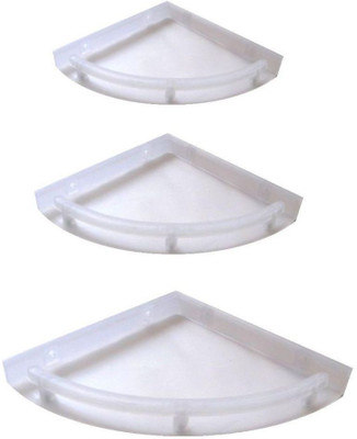 

Ripples Nano White Plastic Wall Shelf(Number of Shelves - 3)