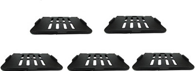 

RoyaL Indian Craft Hard Plastic (Pack of 5) Set Top Box/ Speaker Plastic Wall Shelf(Number of Shelves - 5, Black)