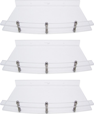 

Transtal 3 pc. 'Super' 12" Acrylic Wall Shelf(Number of Shelves - 1, Clear)