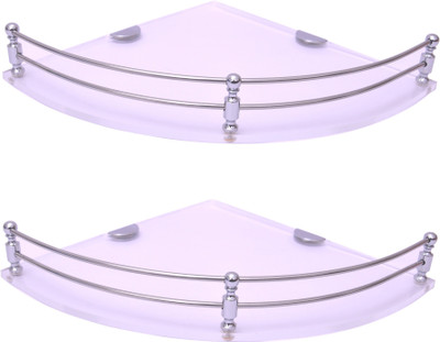 

Easyhome Furnish Acrylic Wall Shelf(Number of Shelves - 2, Clear)