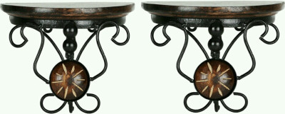 

MartCrown Iron Wood Wooden Wall Shelf(Number of Shelves - 2)