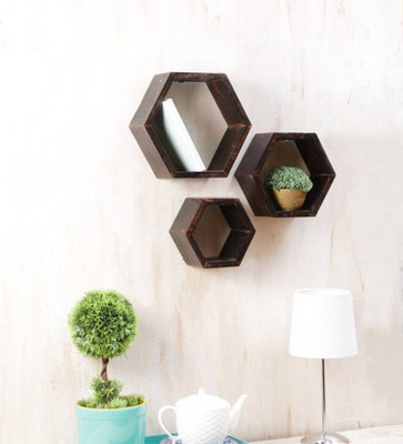

VAS Collection Home Wooden Wall Shelf(Number of Shelves - 3)