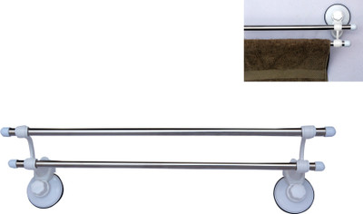 

Home Creations Towel Stainless Steel Wall Shelf(Number of Shelves - 2, White, Silver)