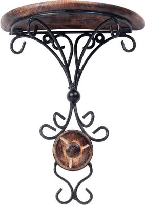 

Art N Crafts Wooden, Iron Wall Shelf(Number of Shelves - 1, Black)