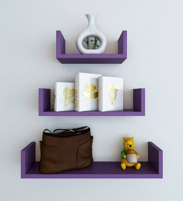 

Wooden Art & Toys MDF Wall Shelf(Number of Shelves - 3, Purple)