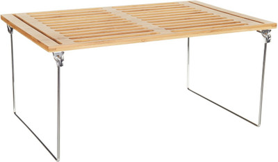 

Howards Bamboo Stacking Shelf - Large Steel Wall Shelf(Number of Shelves - 1, Beige)