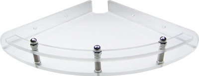 

Transtal 'Curved' Corner 8" Acrylic Wall Shelf(Number of Shelves - 1, Clear)