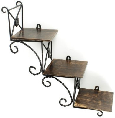 

Antiqua Vgroup Wooden, Iron Wall Shelf(Number of Shelves - 2)